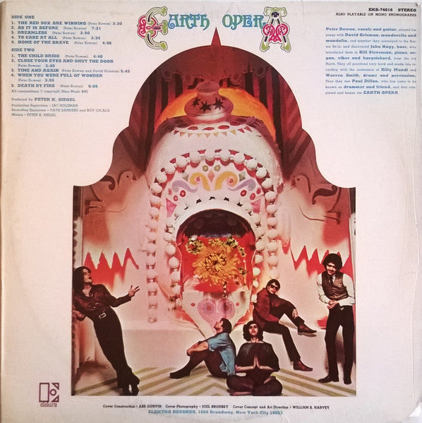 Earth Opera : Earth Opera (LP, Album, RE, Gat)