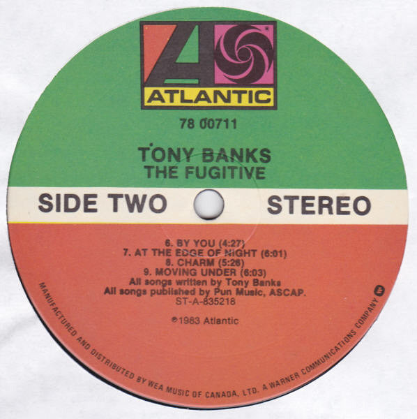 Tony Banks : The Fugitive (LP, Album)