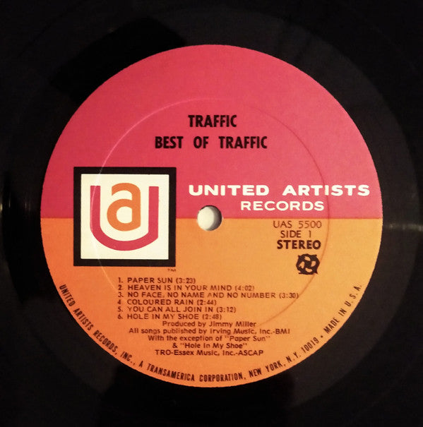 Traffic : Best Of Traffic (LP, Comp)
