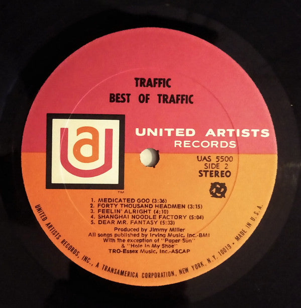 Traffic : Best Of Traffic (LP, Comp)