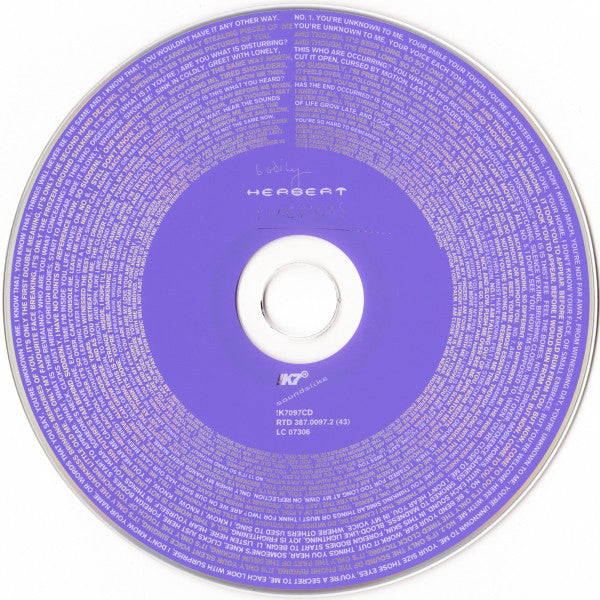 Matthew Herbert : Bodily Functions (CD, Album)