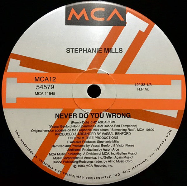 Stephanie Mills : Never Do You Wrong (12", Single)