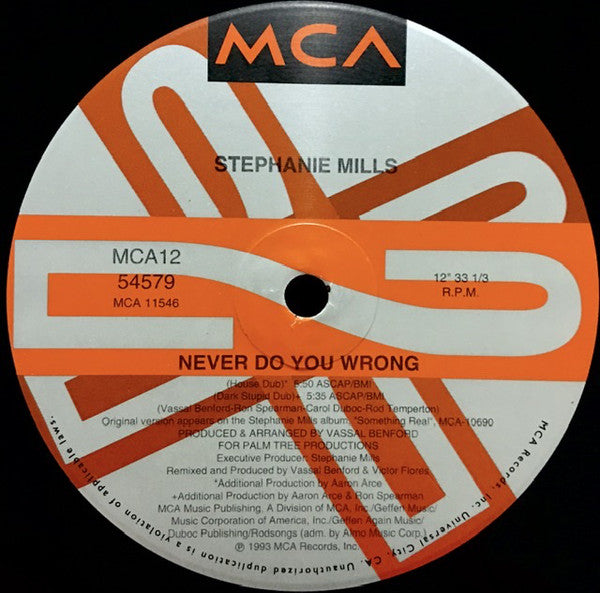 Stephanie Mills : Never Do You Wrong (12", Single)