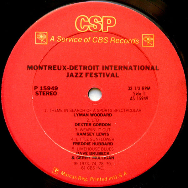 Various : Montreux-Detroit International Jazz Festival (LP)