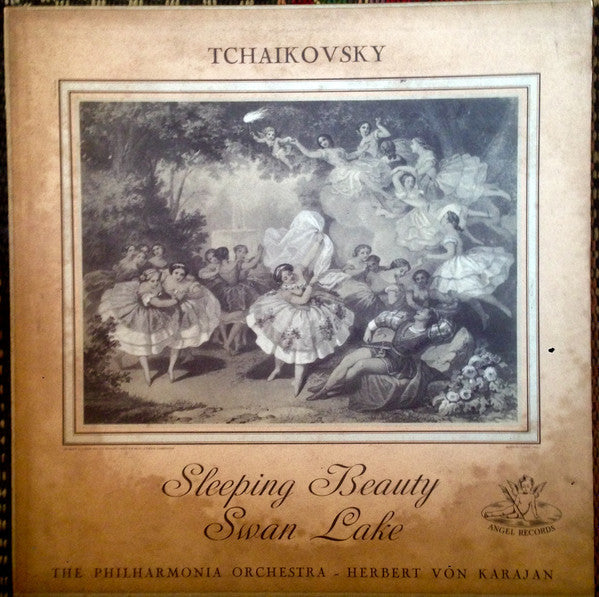 Pyotr Ilyich Tchaikovsky, Philharmonia Orchestra, Herbert Von Karajan : "The Swan Lake" Ballet Suite. Op. 20 / "The Sleeping Beauty"- Ballet Suite, Op. 66 (LP, Album, Mono)