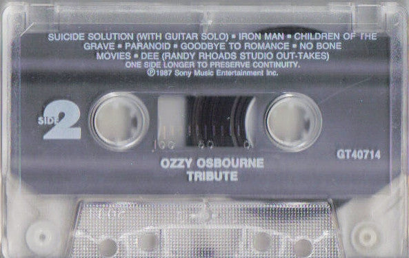 Ozzy Osbourne / Randy Rhoads : Tribute (Cass, Album)