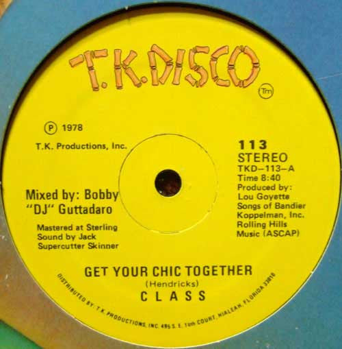 Class (4) : Get Your Chic Together (12")