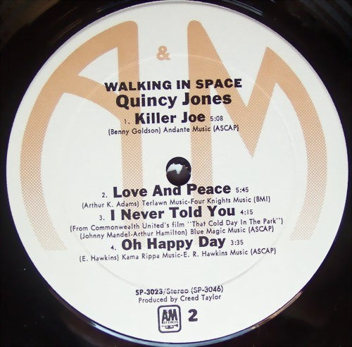 Quincy Jones : Walking In Space (LP, Album, RE)