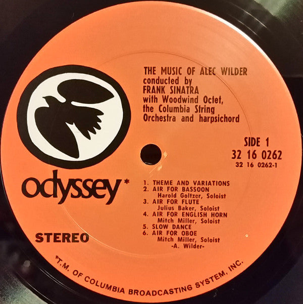 Frank Sinatra / The Alec Wilder Octet : The Music Of Alec Wilder Conducted By Frank Sinatra (LP, Comp, RE)