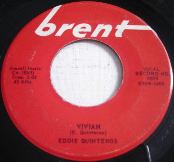 Eddie Quinteros : Come Dance With Me / Vivian (7", Ind)