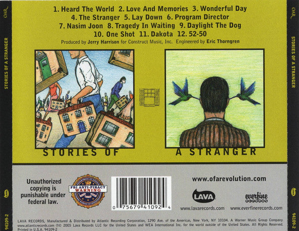 O.A.R. : Stories Of A Stranger (CD, Album)