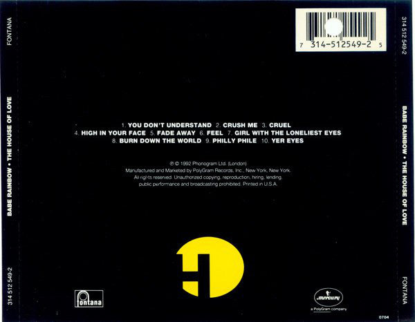 The House Of Love : Babe Rainbow (CD, Album)