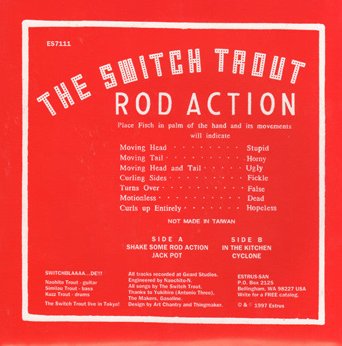 The Switch Trout : Rod Action (7", EP, Whi)