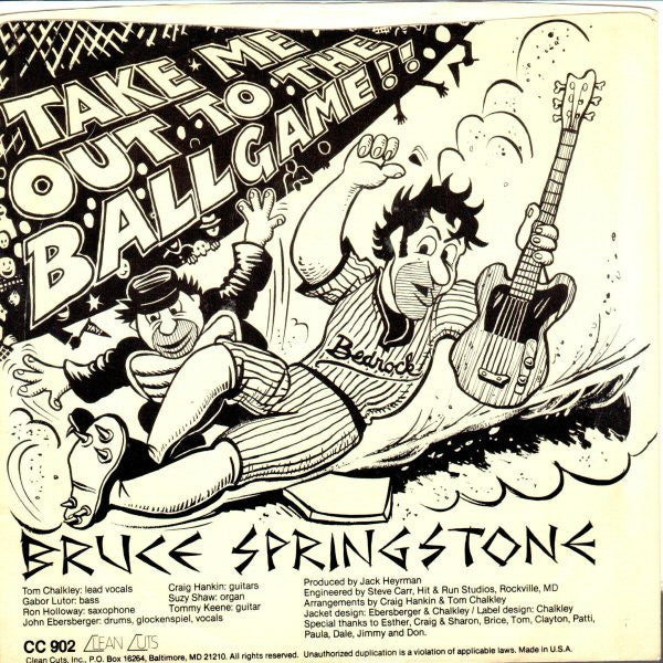 Bruce Springstone : Live At Bedrock (7", Single)