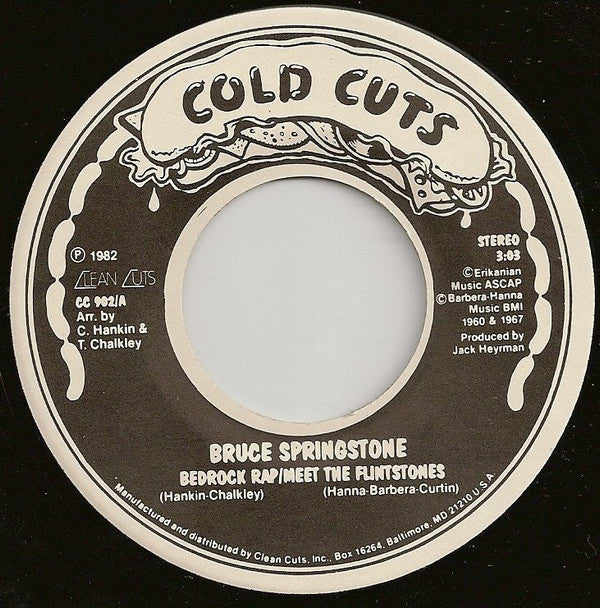Bruce Springstone : Live At Bedrock (7", Single)