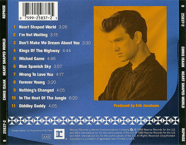 Chris Isaak : Heart Shaped World (CD, Album)