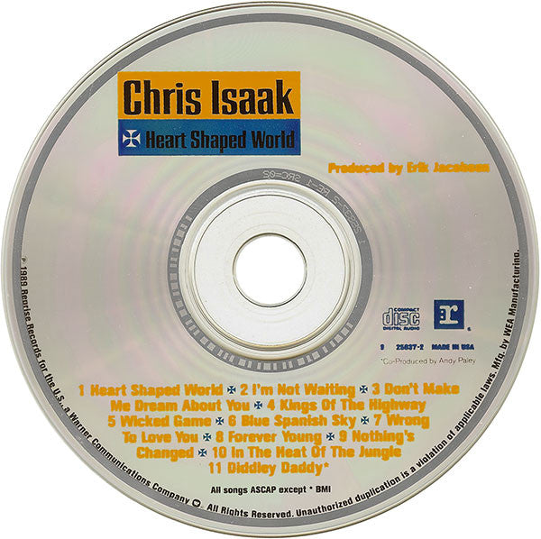 Chris Isaak : Heart Shaped World (CD, Album)