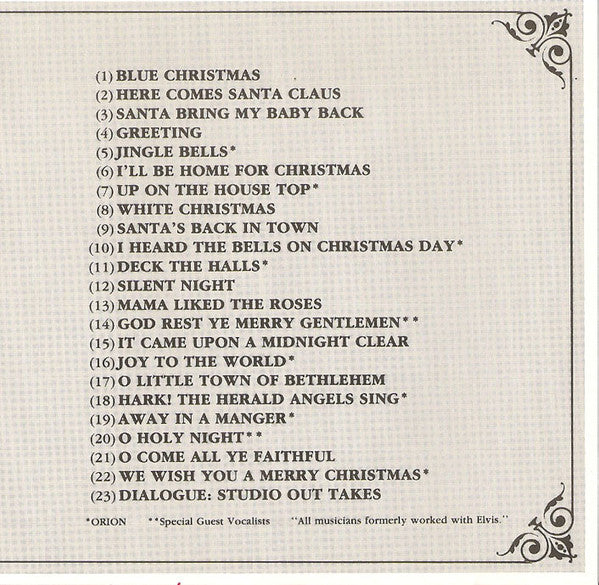 The Jordanaires : Christmas To Elvis (CD, Album, RE, Dis)