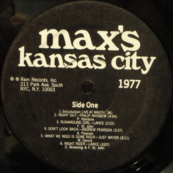 Various : Max's Kansas City Volume II 1977 (LP, Comp)
