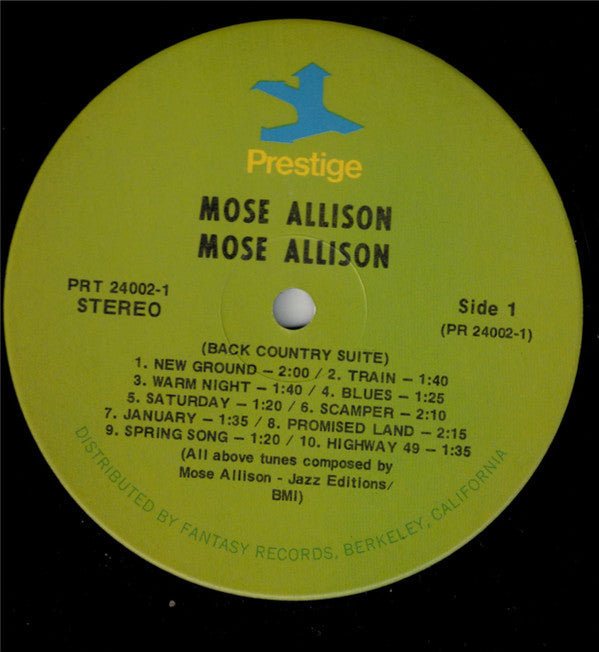 Mose Allison : Mose Allison (2xLP, Comp, Ind)