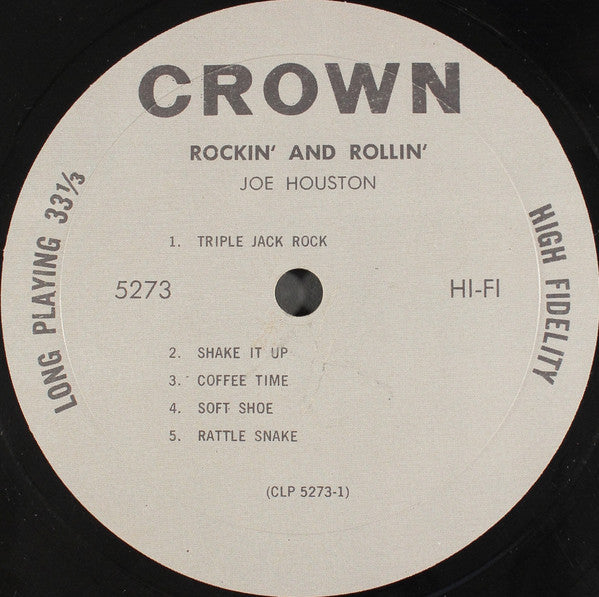 Joe Houston : Rockin And Rollin (LP, Mono)