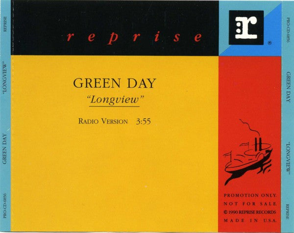 Green Day : Longview (CD, Single, Promo)