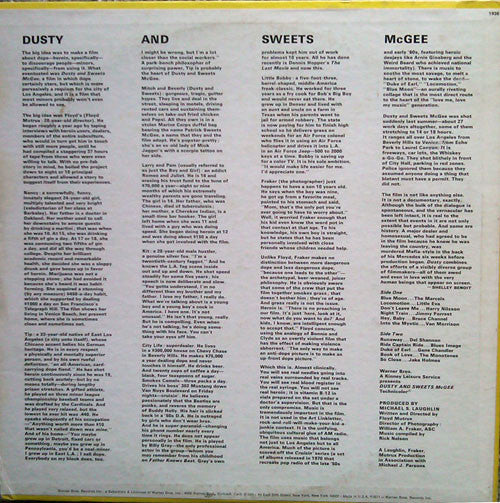 Various : Music From The Motion Picture Dusty And Sweets McGee (LP, Comp, Promo)