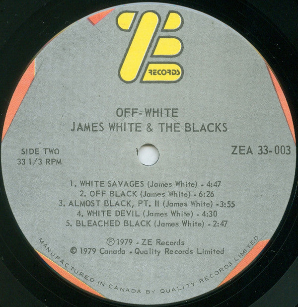 James White And The Blacks* : Off White (LP, Album)
