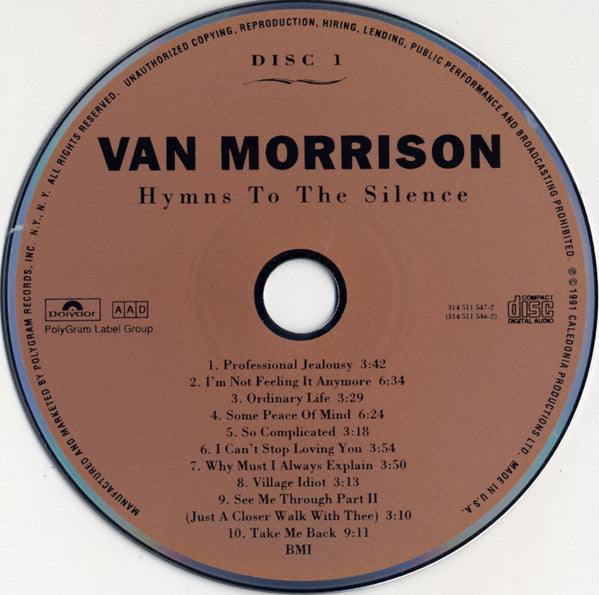 Van Morrison : Hymns To The Silence (2xCD, Album, Ltd, Num, Lin)