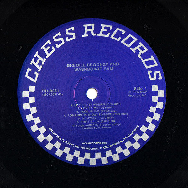 Big Bill Broonzy and Washboard Sam : Big Bill Broonzy And Washboard Sam (LP, Album, RE)