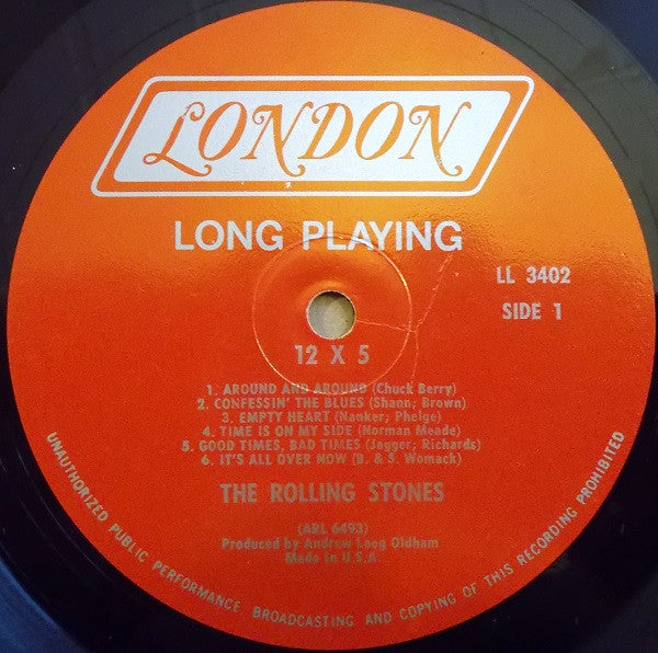 The Rolling Stones : 12 X 5 (LP, Album, Mono, RE)