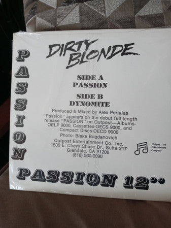 Dirty Blonde (2) : Passion (12", Whi)