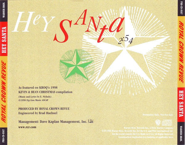Royal Crown Revue : Hey Santa (CD, Single, Promo)