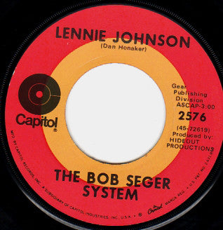Bob Seger System : Noah (7", Single)