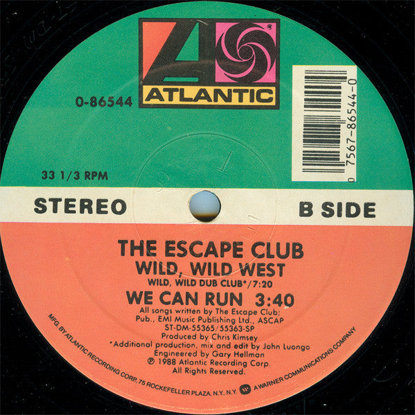 The Escape Club : Wild, Wild West (Dance Mix) (12", Single, SRC)