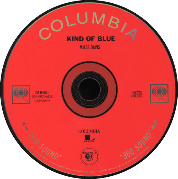Miles Davis : Kind Of Blue (CD, Album, Club, RE)
