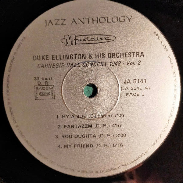 Duke Ellington And His Orchestra : Carnegie Hall Concert 1948 - Vol. 2 (LP, Mono)