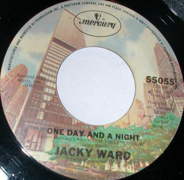 Jacky Ward : Wisdom Of A Fool / One Day And A Night (7", Single)
