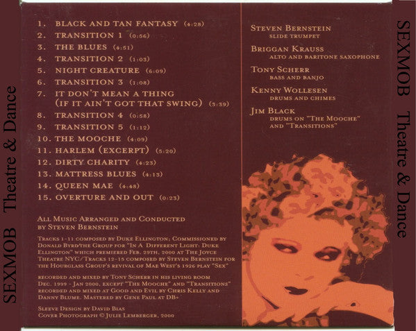 Sex Mob : Theatre & Dance (CD, Album)