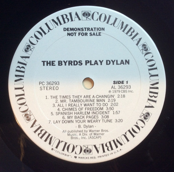 The Byrds : The Byrds Play Dylan (LP, Comp, Promo)
