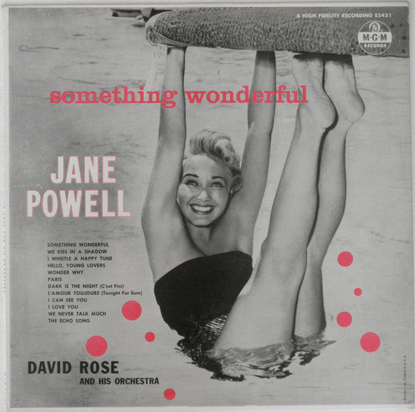 Jane Powell With David Rose & His Orchestra : Something Wonderful (LP, Mono)