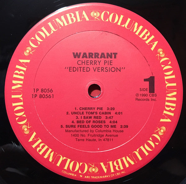 Warrant : Cherry Pie (LP, Album, Club)