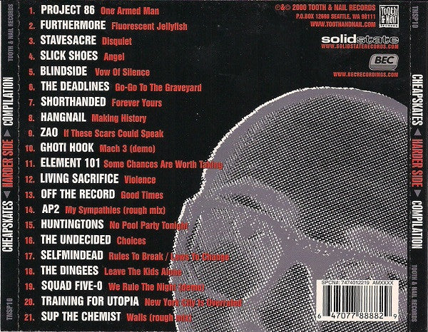 Various : Cheapskates (Harder Side) (CD, Comp, Smplr)