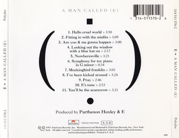 E (4) : A Man Called (E) (CD, Album, RE)