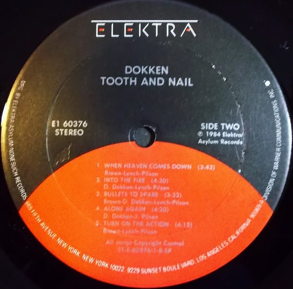 Dokken : Tooth And Nail (LP, Album, Club, Jac)