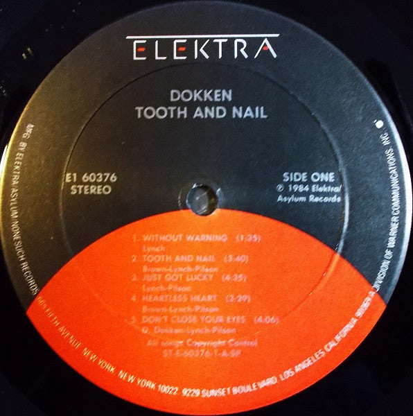 Dokken : Tooth And Nail (LP, Album, Club, Jac)