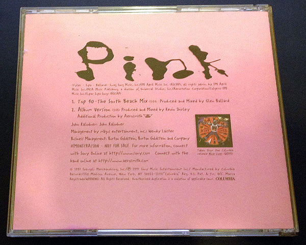 Aerosmith : Pink (CD, Single, Promo)