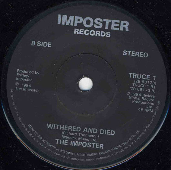 The Imposter (2) : Peace In Our Time (7", Single, Sol)