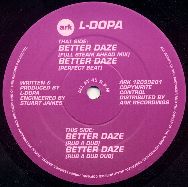 L-Dopa : Better Daze (12")