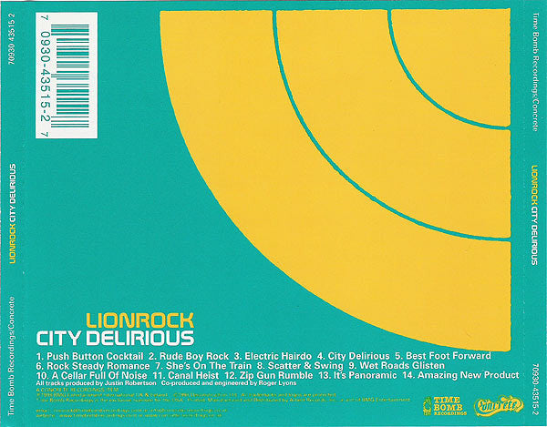 Lionrock : City Delirious (CD, Album)